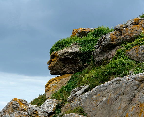 Apache Head in the Rocks