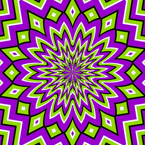 Purple Nurple Optical Illusion - Motion Illusion