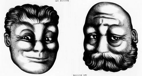 Rex Whistler Inverted Faces #2