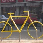 Bicycle Sculpture Optical Illusion #1