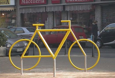 Bicycle Sculpture Optical Illusion #1