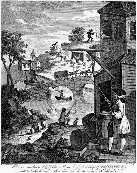 Satire on False Pespective by William Hogarth