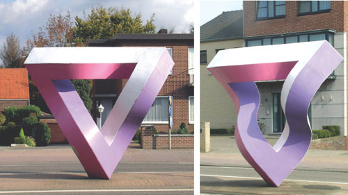 Impossible Triangle Sculpture