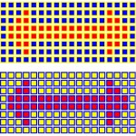 Orange and Red Squares