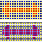 Orange and Red Squares