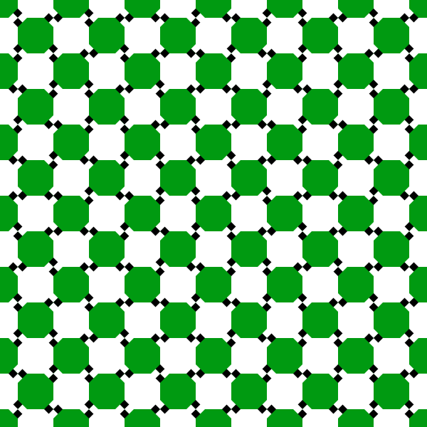 Checkerboard Twisted Cord Optical Illusion