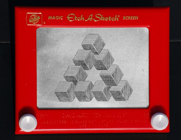 Impossible Triangle on an Etch-A-Sketch