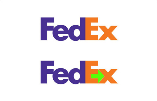 fedex logo optical illusion