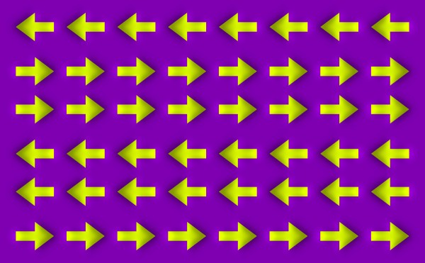 Moving Arrows Optical Illusion