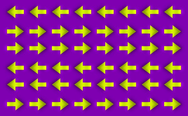 Moving Arrows Optical Illusion