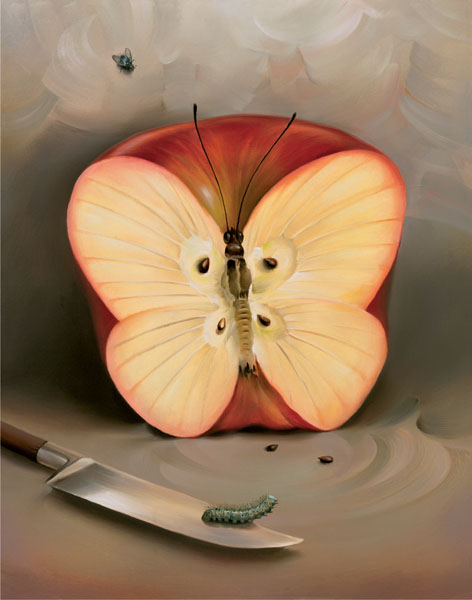Butterfly Apple by Vladimir Kush