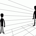 Relative Size Animated Optical Illusion