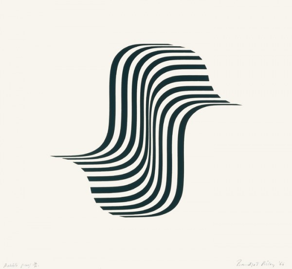 Bridget Riley - Untitled [Winged Curve]  1966