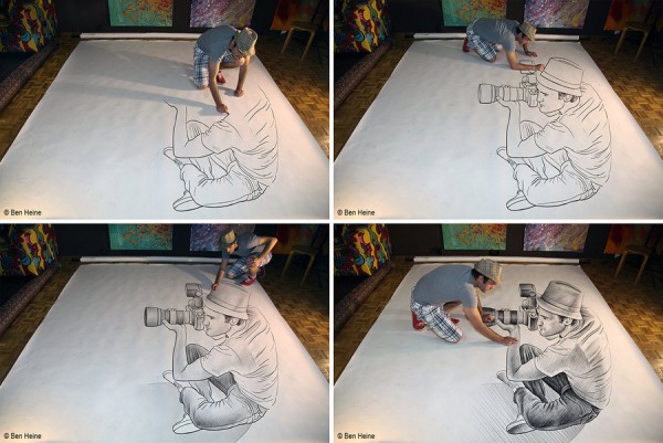 Pencil Vs Camera - 73 by Ben Heine (Sketch in Progress)