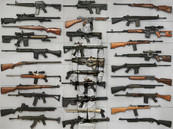 Hiding in New York No. 9 - Gun Rack by Liu Bolin