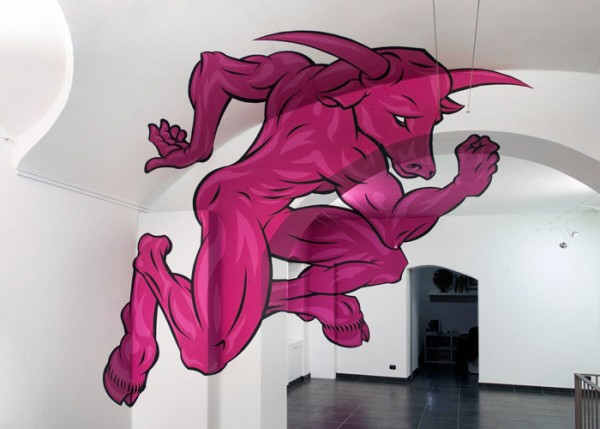 Minotaur Anamorphic Painting by Truly Design #1