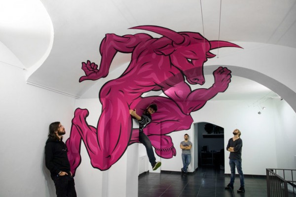 Minotaur Anamorphic Painting by Truly Design #2