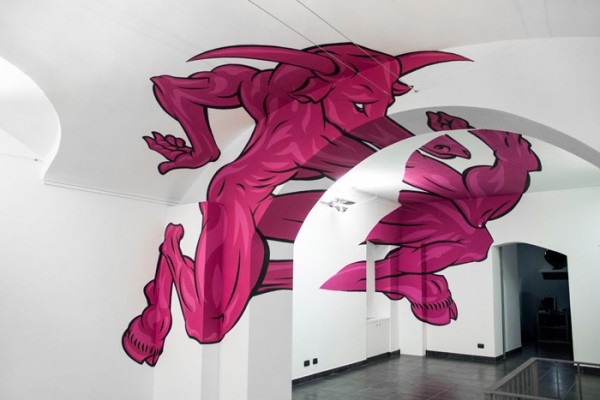 Minotaur Anamorphic Painting by Truly Design #3