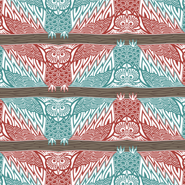 Owl Tessellation by Nikita Prokhorov