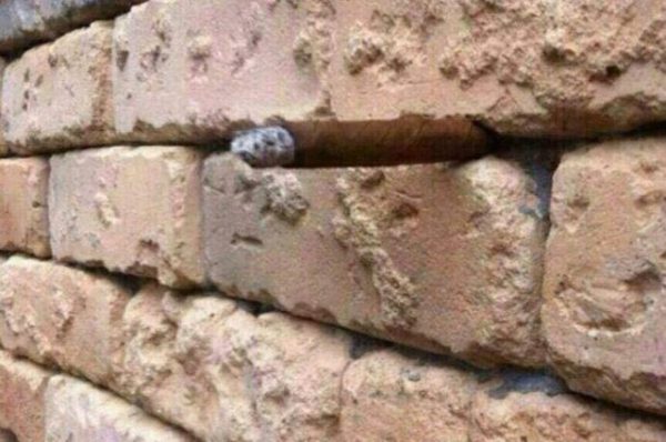 Bricks Optical Illusion