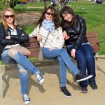 Three Girls on a Bench