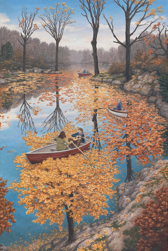 Fall Floating by Rob Gonsalves