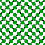 Checkerboard Twisted Cord Optical Illusion