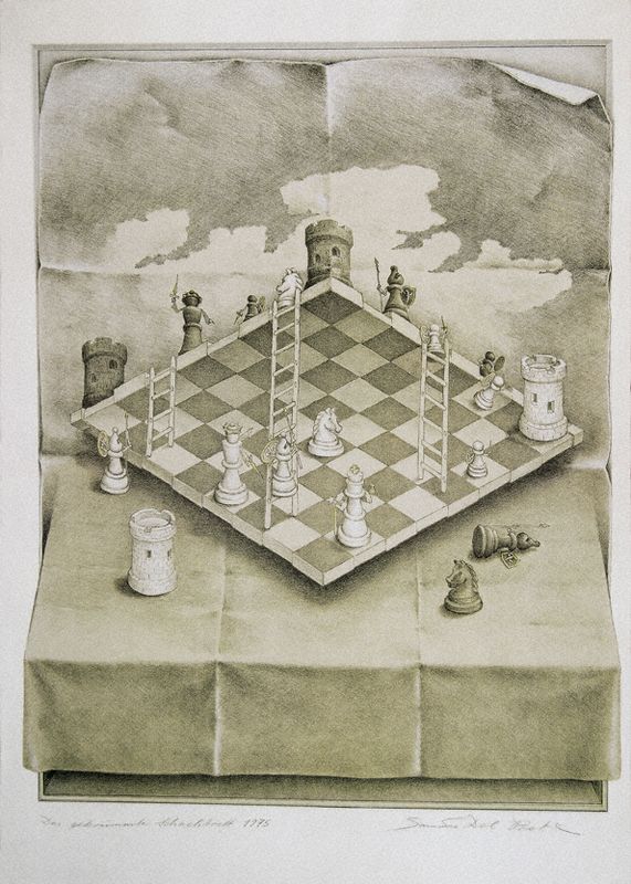 Sandro Del-Prete – The Warped Chessboard | An Optical Illusion